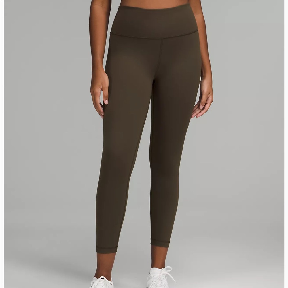 Lululemon Olive Wunder Under High-Rise Tight 25"